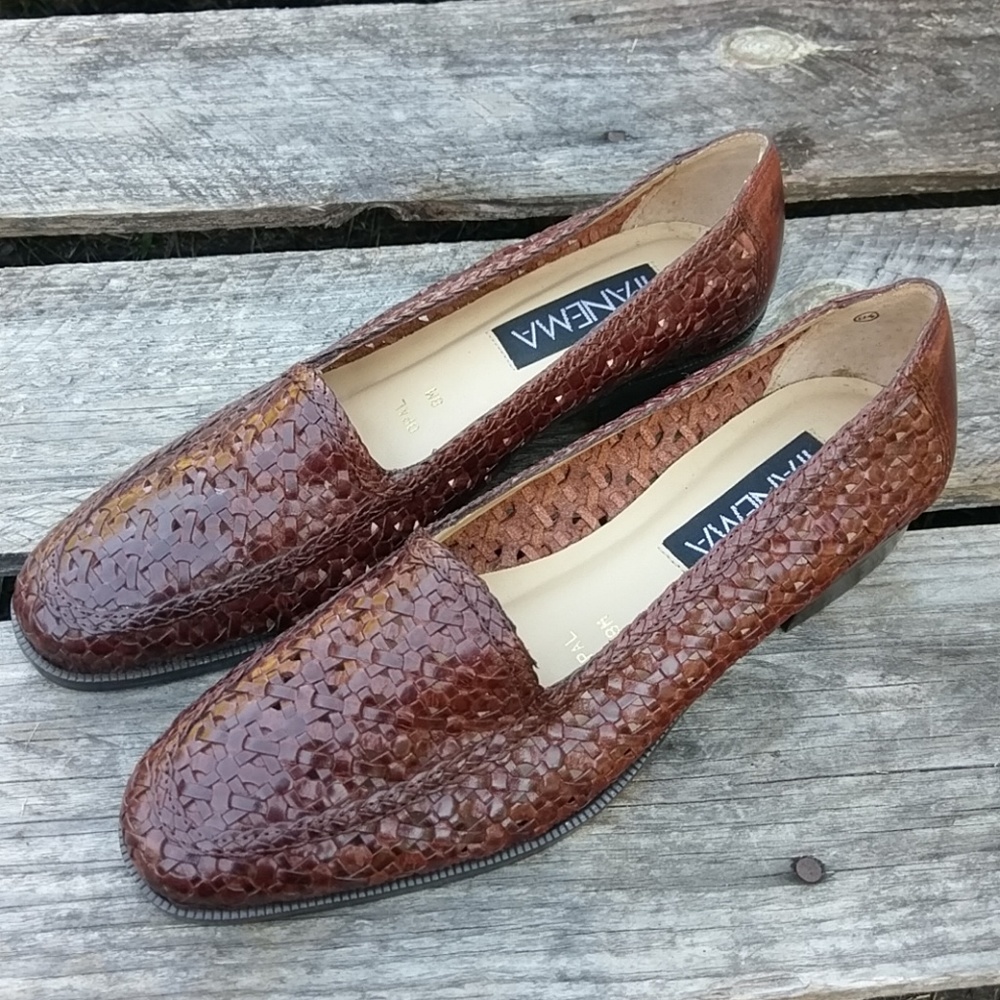 🌾Ipanema Woven Leathee Loafers 8M🌾